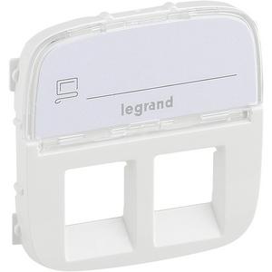 Kommunikationstechnik - 2-fache Rj11/RJ45 Datendosen Abdeckung Valena Allure ultraweiß - 755485
