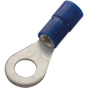 Quetschkabelschuh für Cu-Leiter - Ringkabelschuh isoliert 1,5 - 2,5 mm² M10 PVC blau DIN 46237 - 260278