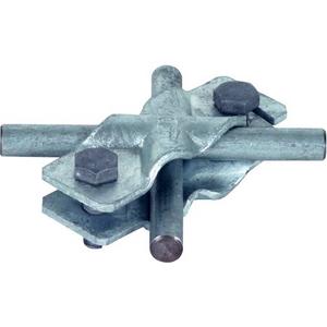 Verbinder für Blitzschutz - VP-Klemme St/tZn f. Rd 8-10/8-10mm - Rd 8-10/Fl 30mm-Fl 30/30mm - 308060