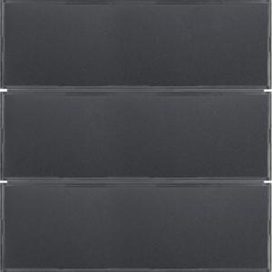 Tastsensoren KNX - Tastsensor 3-fach Komfort Beschriftungsfeld KNX S.1/B.x anthrazit/alu - 80163785