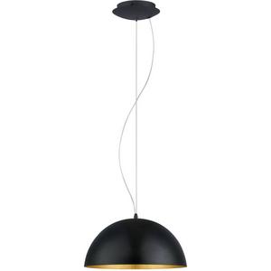 Pendelleuchte - Hängeleuchte GAETANO 1 1x60W E27 DM380 schwarz/gold - 94935