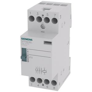 Installationsschütz für Reiheneinbau - INSTA-Schütz 0/1 Automatik 4S für AC230V, 400V 25A Anst. AC/DC24V - 5TT5030-8
