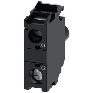Lampenfassungsblock für Befehls- und Meldegeräte - LED-Modul mit integrierter LED AC 110V grün - 3SU1401-1BC40-1AA0