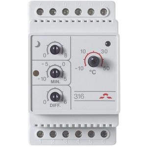 Temperaturregler Reiheneinbau - Thermostat Devireg 316 Devi 19113216 -10 b. +30°C - 140F1075