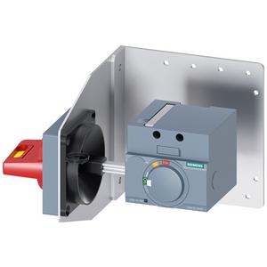 Zubehör für Niederspannungs-Schalttechnik - Seitenwand-Drehantrieb Not-Halt IEC IP65 mit Montagewinkel - für 3VA1 100/160 - 3VA9157-0PK57