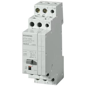 Stromstoßschalter - Fernschalter 2S mit zentr. Ein-Aus Funktion Kontakt für AC230 / 400V - 5TT4122-0