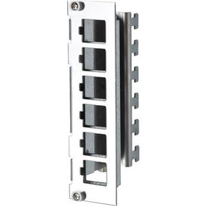 Patchpanel Kupfer - Keystone 19 Zoll Modulträger 3HE 7TE 6 Port Edelstahl unbestückt - 130B20E2E-E