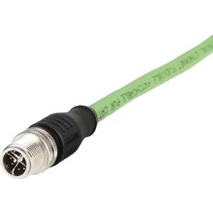 Patchkabel Kupfer Industrie - Anschlussleitung M12 8-polig X-kodiert 10,0 m - 142M2X10100