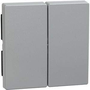 Abdeckung für Schalter, Taster, Dimmer, Jalousie - Wippe für Serienschalter aluminium - 433560