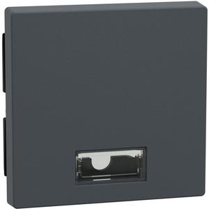 Abdeckung für Schalter, Taster, Dimmer, Jalousie - Wippe mit rechteckigem Symbolfenster anthrazit - 433814