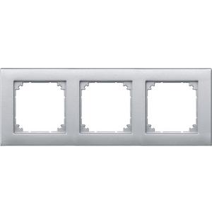 Abdeckrahmen - Abdeckrahmen 3-fach aluminium matt - 486360