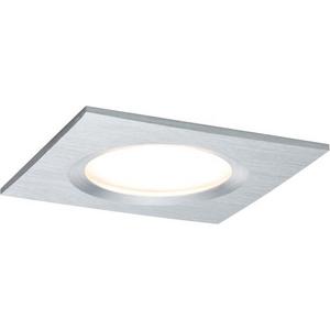 FR-Einbau- und Einlegeleuchten - Einbauspot Set Coin Slim dim eck starr LED 3x6W 2700K 51mm Alu ged. - 93895