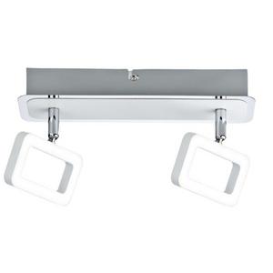Downlights und Anbaustrahler - Strahler LED Frame 2x4,5W Weiß matt/Chrom - 66639