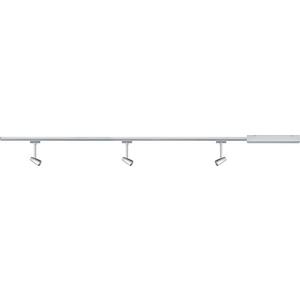 Stromschienenstrahler - URail Set Barelli max. 3x10W GU10 Chrom matt/Chrom 1m - 95459