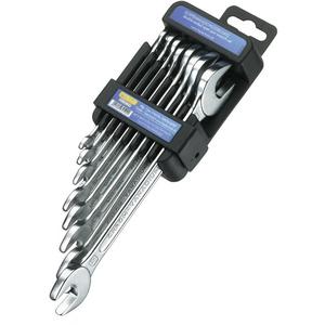 Maulschlüssel - Doppelmaulschlüsselsatz 8-teilig im Halter 6 bis 22 mm - 50800644080