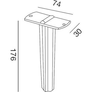 Mechanisches Zubehör - ELFO Erdspieß schwarz- für alle Elfo Strahler 2 Spieße erforderlich! - 125-99133500