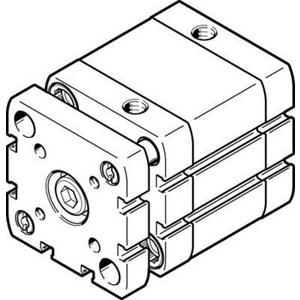 Pneumatische Kolbenstangenzylinder - ADNGF Kompaktzylinder Kolben-dm 50 mm - Hub 25 mm mit PPS - Dämpfung - 574043
