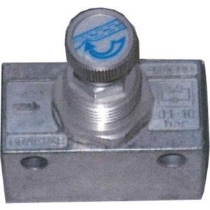 Pneumatische Sperrventile - Drossel-Rückschlagventil G1/4 einstellbar über Rändelschraube - 6509
