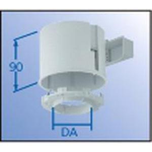Leuchteneinbaugehäuse - ThermoX Einbaugehäuse für Hohldecken DA Ø 75 mm Ø 120 x 90 mm - A9300-02
