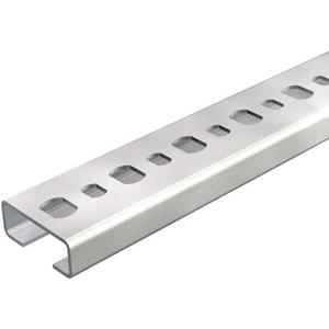 Stiel/Profilschiene - Profilschiene gelocht Schlitzweite 11mm 2000x25x10 St FS - 1108123