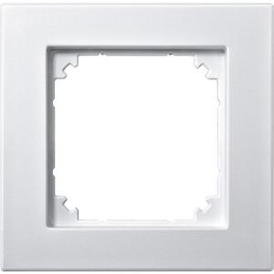 Abdeckrahmen - Abdeckrahmen 1-fach bündiger Einbau polarweiß matt - 488119