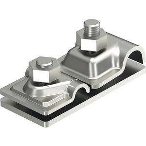 Fangeinrichtung für Blitzschutz - Anschlussplatte für eine isCon-Leitung 16x8-10mm V2A 1.4301 - 5408026