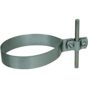Rohrschelle für Blitzschutz - Regenrohrschelle Ø = 100 mm mit Überleger Nirosta - 429100