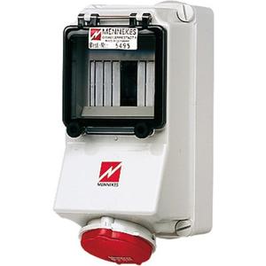 CEE-Steckdose abschaltbar, abgesichert - CEE-Steckdose abgesichert 16A 5p 400V 6h IP44 - AM 5495