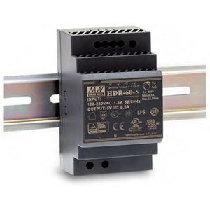 Gleichstromversorgung - Schaltnetzteil für DIN - Schienenmontage 230 VAC / 24 VDC / 2,5A kurzschlußfest - HDR-60-24