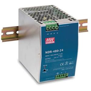 Gleichstromversorgung - Schaltnetzteil für DIN - Schienenmontage 230 VAC / 24 VDC / 20 A - NDR480-24