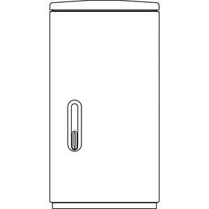 Schaltschrank (leer) - Kunststoff-Verteilerschrank Freistehend 440x1065x250mm - 1451.1