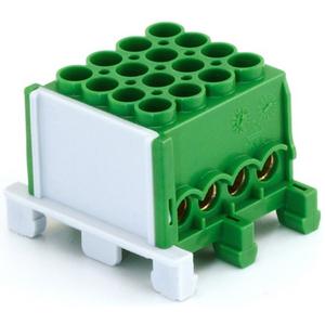 Hauptleitungsklemme - Hauptleiteranschlussklemme 1-pol. 4x 25mm² + 4x 16mm² berührungssicher grün - KS251PED