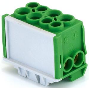 Hauptleitungsklemme - Hauptleiteranschlussklemme 1-pol. 2x 35mm² + 2x 25mm² berührungssicher grün - KS351PE