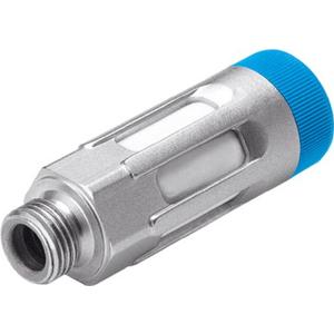 Pneumatische Druckventile - Drossel-Schalldämpfer G1/4 0-1500l/min einschraubbar 0-10bar Aluminium - 9517