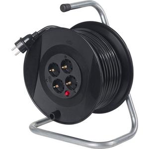 Kabeltrommel - Kabeltrommel IP20 mit 20m H05VV-F 3G1,5 4 Schukosteckdosen - SP11103
