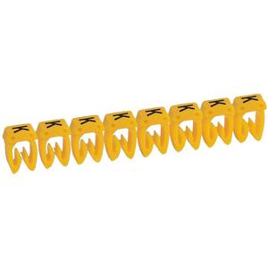 Kabelmarkierungssystem - Kennzeichnungssystem CAB 3 f. Leiterquerschn. 0,5-1,5 mm² Buchstabe: K schwarz - 038310