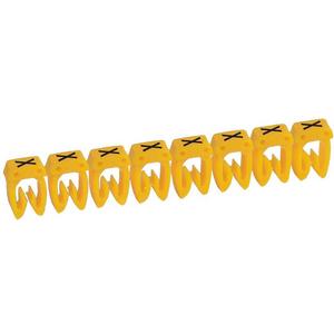 Kabelmarkierungssystem - Kennzeichnungssystem CAB 3 f. Leiterquerschn. 0,5-1,5 mm² Buchstabe: X schwarz - 038323