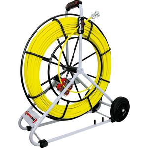 Kabeleinziehsystem - Glasfaserstab 150 m Ø 9 mm inkl. Stahlhaspel Ø 730 mm-fahrbar - 10110