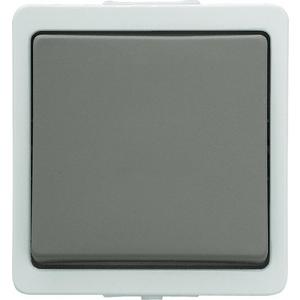 Installationsschalter - FR-Wechselschalter AP Aus-/ Wechsel 10A 250V ultraweiß - 93656UW