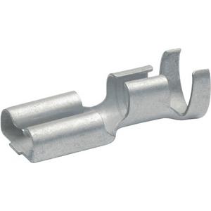 Rund-/Flachsteckverbindung - Flachsteckhülse DIN 46340 Teil 3 mit Rastzunge Einrasten in Gehäuse - 2730