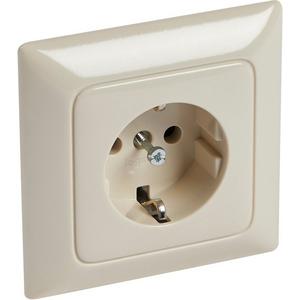 Steckdose - Steckdose (SL) 1-fach volle Platte Creomandelweiß - 776120