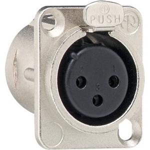 Kommunikationstechnik - XLR Flanschbuchse 3pol D-Serie Zubehör - 003600