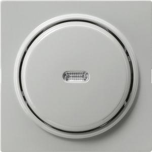 Installationsschalter - Tastschalter Aus 2pol Kontroll für S-Color grau - 012242
