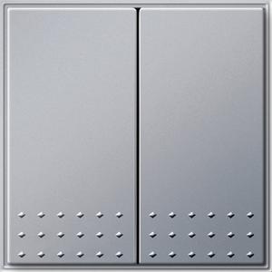 Installationsschalter - Tastschalter Serien für TX_44 (WG UP) Farbe Aluminium - 012565