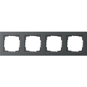 Abdeckrahmen - 4-fach Abdeckrahmen für E2 anthrazit - 021423
