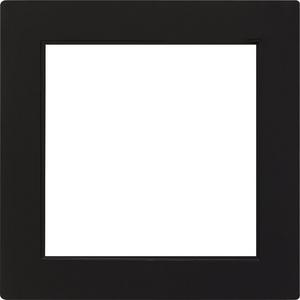 Übergangsadapter für Installationsschalterprogramme - Adapterrahmen 50x50 quadratisch für S-Color schwarz - 028247