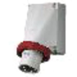 CEE-Gerätestecker - CEE-Wandgerätestecker 63A 4p 230V 9h IP67 - AM 356
