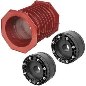 Mauerdurchführung - Dichtdurchführung 200 komplett LR u. 2 Dichtsätze 50-125 - RDS-SET200EVO