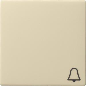 Abdeckung für Schalter, Taster, Dimmer, Jalousie - Wippe Symbol Klingel System 55 cremeweiß - 028601