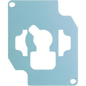 Abdeckung für Schalter, Taster, Dimmer, Jalousie - Verriegelungsplatte mit Schraubbefestigung - 18V